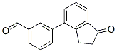 3-(1-Oxo-2,3-dihydro-inden-4-yl)benzaldehyde 结构式