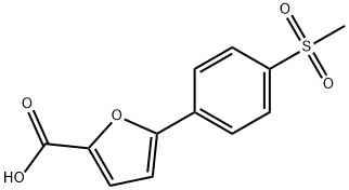 5-(4-(甲基磺酰基)苯基)呋喃-2-羧酸 结构式