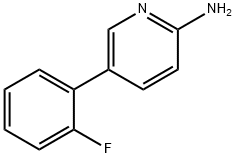 5-(2-氟苯基)-2-吡啶胺 结构式