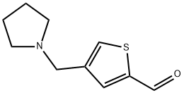 4-(吡咯烷-1-基甲基)噻吩-2-甲醛 结构式