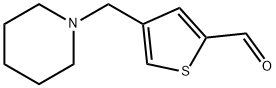 4-(哌啶-1-基甲基)噻吩-2-甲醛 结构式