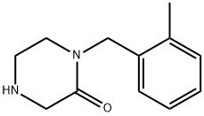 1-(2-甲基苄基)哌嗪-2-酮 结构式