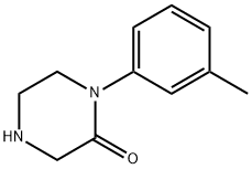 1-(M-甲苯基)哌嗪-2-酮 结构式