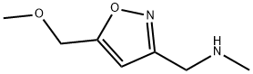 3-Isoxazolemethanamine,  5-(methoxymethyl)-N-methyl- 结构式