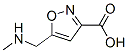 3-Isoxazolecarboxylic  acid,  5-[(methylamino)methyl]- 结构式