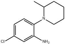 5-氯-2-(2-甲基哌啶-1-基)苯胺 结构式