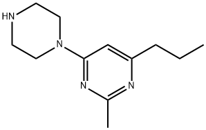 2-METHYL-4-PIPERAZIN-1-YL-6-PROPYLPYRIMIDINE 结构式