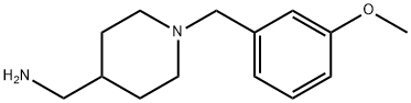 [1-(3-methoxybenzyl)piperidin-4-yl]methylamine 结构式