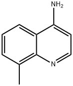 4-氨基-8-甲基喹啉 结构式