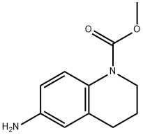 6-氨基-3,4-二氢-2H-喹啉-1-羧酸甲酯 结构式