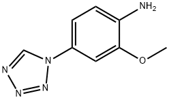 2-甲氧基-4-(1,2,3,4-四唑-1-基)苯胺 结构式