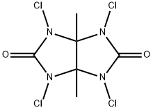2,4,6,8-tetrachloro-1,5-dimethyl-2,4,6,8-tetrazabicyclo[3.3.0]octane-3 ,7-dione 结构式