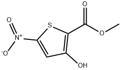 3-羟基-5-硝基噻吩-2-羧酸甲酯 结构式