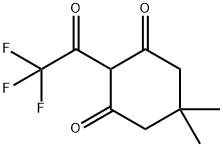 5,5-DIMETHYL-2-(2,2,2-TRIFLUOROACETYL)CYCLOHEXANE-1,3-DIONE 结构式