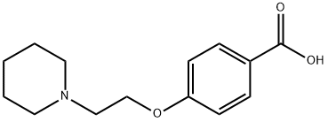 4-(2-哌啶-1-乙氧基)苯甲酸 结构式