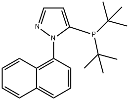 5-(DI-TERT-BUTYLPHOSPHINO)-1-(NAPHTHALEN-1-YL)-1H-PYRAZOL 结构式