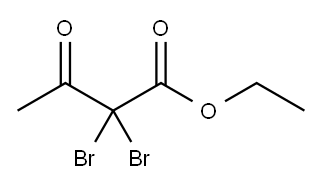 2,2-二溴-3-氧代丁酸乙酯 结构式