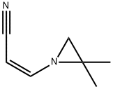 2-Propenenitrile,3-(2,2-dimethyl-1-aziridinyl)-,(Z)-(9CI) 结构式