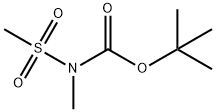 N-(tert-Butoxycarbonyl)-N-MethylMethanesulfonaMide 结构式