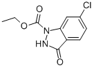 ETHYL 6-CHLORO-3-OXO-2,3-DIHYDRO-1H-INDAZOLE-1-CARBOXYLATE 结构式