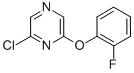 2-CHLORO-6-(2-FLUOROPHENOXY) PYRAZINE 结构式