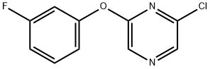 2-氯-6-(3-氟苯氧基)吡嗪 结构式