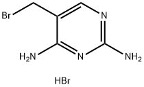 2,4-二氨基-5-溴甲基嘧啶 结构式