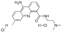 9-Amino-N-(2-(dimethylamino)ethyl)-6-methyl-4-acridinecarboxamide dihy drochloride 结构式