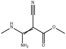 Acrylic  acid,  3-amino-2-cyano-3-(methylamino)-,  methyl  ester  (7CI) 结构式