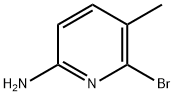 6-溴-5-甲基吡啶-2-胺 结构式