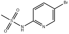 N-(5-溴-2-吡啶基)甲磺酰胺 结构式