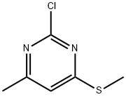 2-氯-4-甲基-6-甲硫基嘧啶 结构式