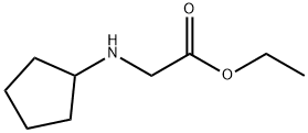Glycine, N-cyclopentyl-, ethyl ester 结构式