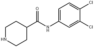 N-(3,4-二氯苯基)哌啶-4-酰胺 结构式