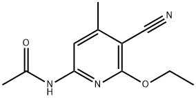 N-(5-CYANO-6-ETHOXY-4-METHYLPYRIDIN-2-YL)ACETAMIDE 结构式