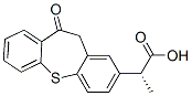 10,11-二氢-ALPHA-甲基-10-氧代-二苯并[B,F]硫卓-2-乙酸 结构式