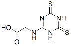 N-(1,4,5,6-tetrahydro-4,6-dithioxo-1,3,5-triazin-2-yl)glycine 结构式