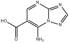 7-氨基[1,2,4]三唑并[1,5-A]嘧啶-6-羧酸 结构式