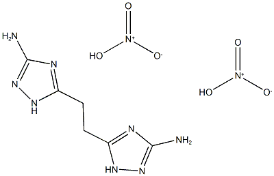 5,5'-乙烷-1,2-二基双(1H-1,2,4-3-氨基-1,2,4-三氮唑)二硝酸酯 结构式