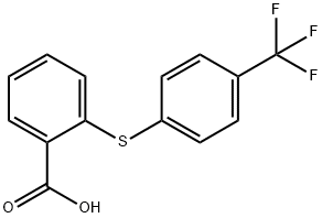 2-(4-(三氟甲基)苯基硫代)苯甲酸 结构式