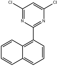 4,6-二氯-2-(萘-1-基)嘧啶 结构式