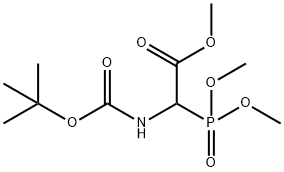 (±)-BOC-A-膦酰基甘氨酸三甲酯 结构式