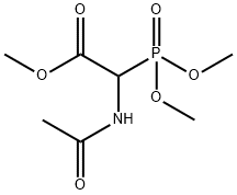 2-乙酰氨基-2-二甲氧基膦酰基乙酸甲酯 结构式