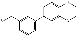 3'-溴甲基-3,4-二甲氧基联苯 结构式