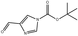 4-甲酰基-1H-咪唑-1-羧酸叔丁酯 结构式