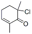 2-Cyclohexen-1-one,  6-chloro-2,6-dimethyl- 结构式
