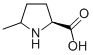 (2S)-5-METHYLPYRROLIDINE-2-CARBOXYLIC ACID 结构式