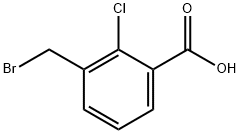 3-(BROMOMETHYL)-2-CHLOROBENZOIC ACID 结构式