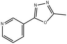 2-甲基-5-(吡啶-3-基)-1,3,4-恶二唑 结构式