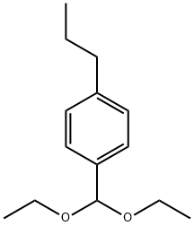 4-正丙基苯甲醛二乙酯 结构式